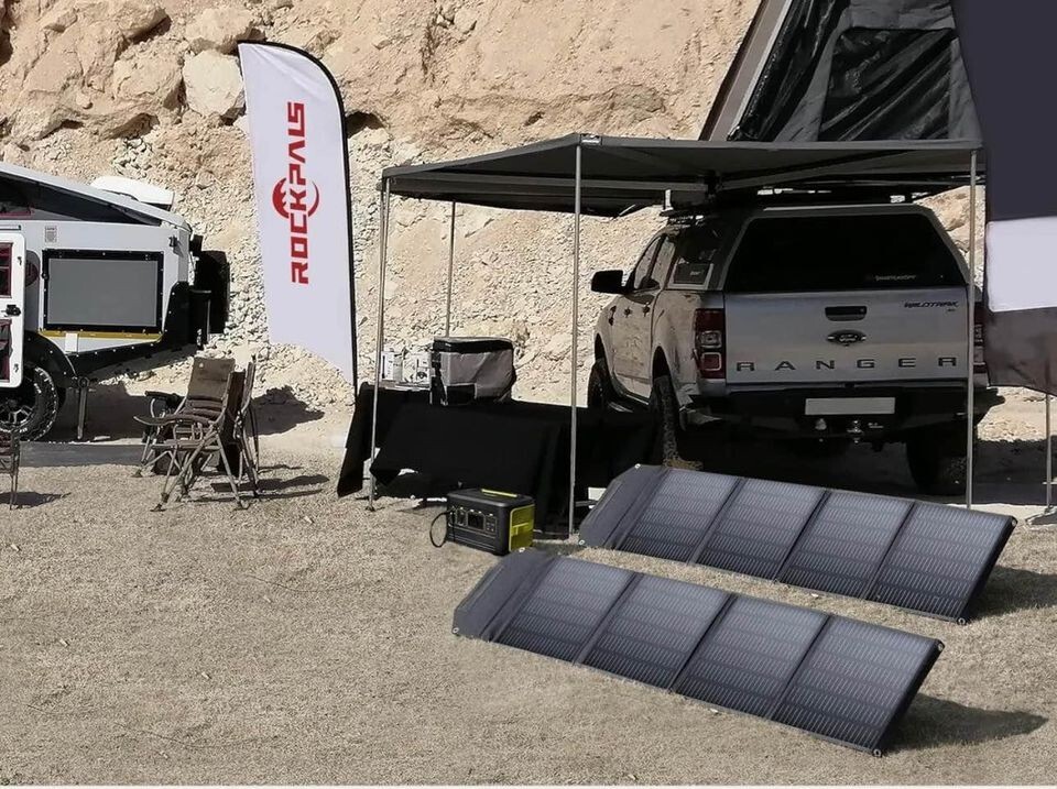 100W Portable Solar Panel Charger with Kickstand & Anderson Connector