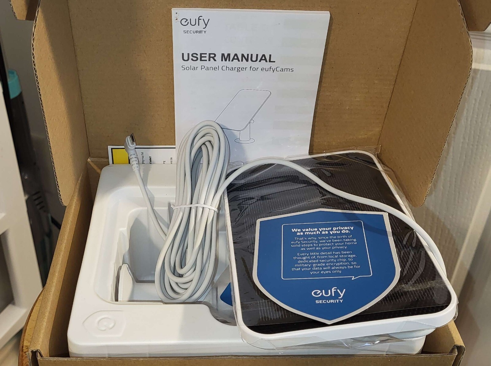 🔥🔥eufy Security Certified eufyCam Solar Panel, Compatible with eufyCam