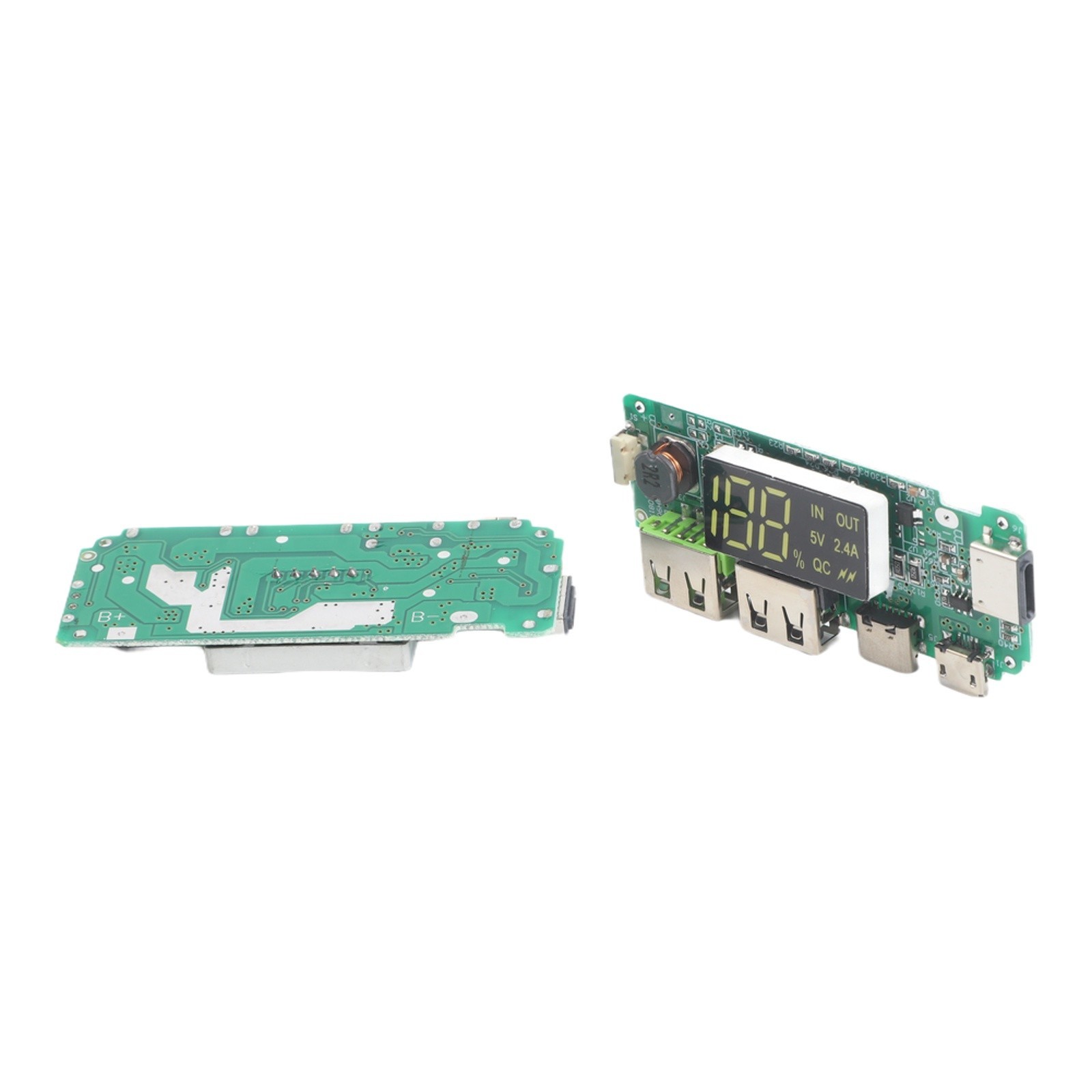 Li-ion Charger Dual USB Ports Digital LED Display For Lithium Batteries