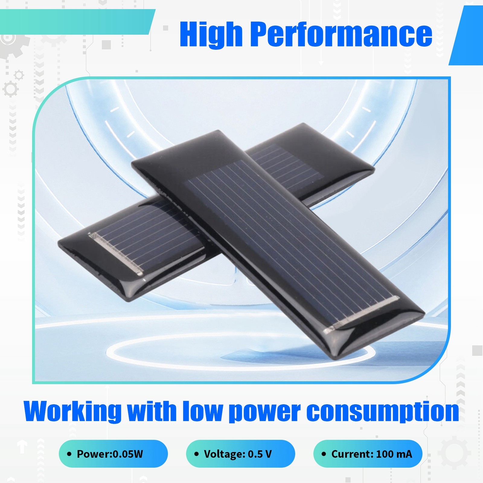 10Pcs Solar Panel 0.5V 100mA Solar Cells Photovoltaic panels Module Sun 9233
