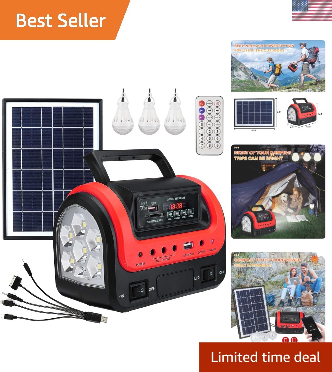 Quiet & Efficient Solar Generator with Versatile Recharge Options – 1000W Start