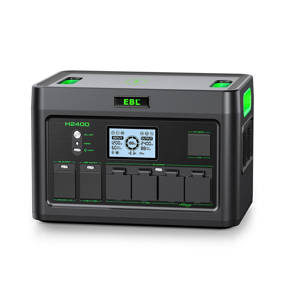 1843.2Wh 2400W Li-ion Battery Portable Power Station for Outdoor Camping Supply