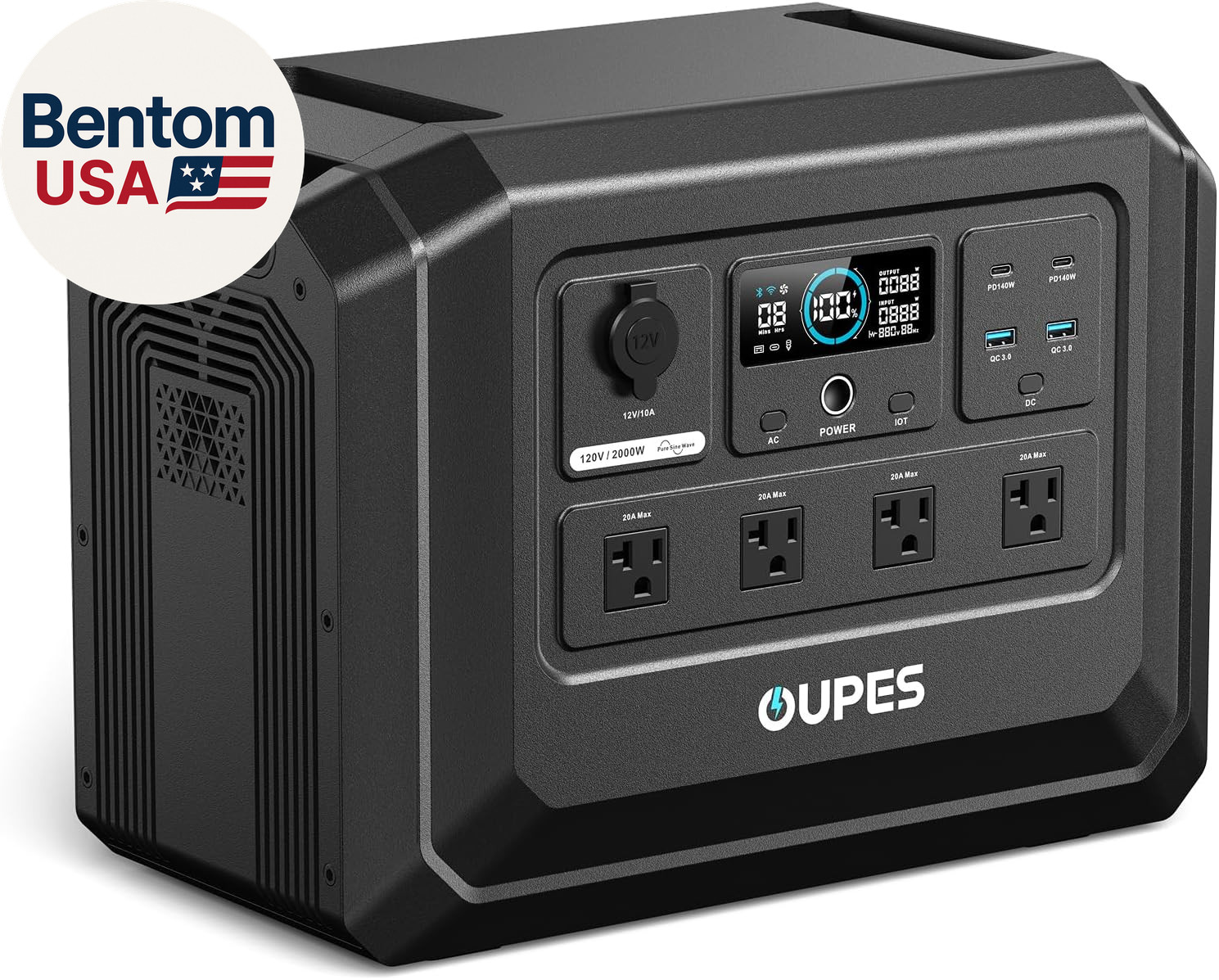 Mega 1 Lite Portable Power Station 1024Wh, 2000W AC Outlets (4500W Peak), Lifepo