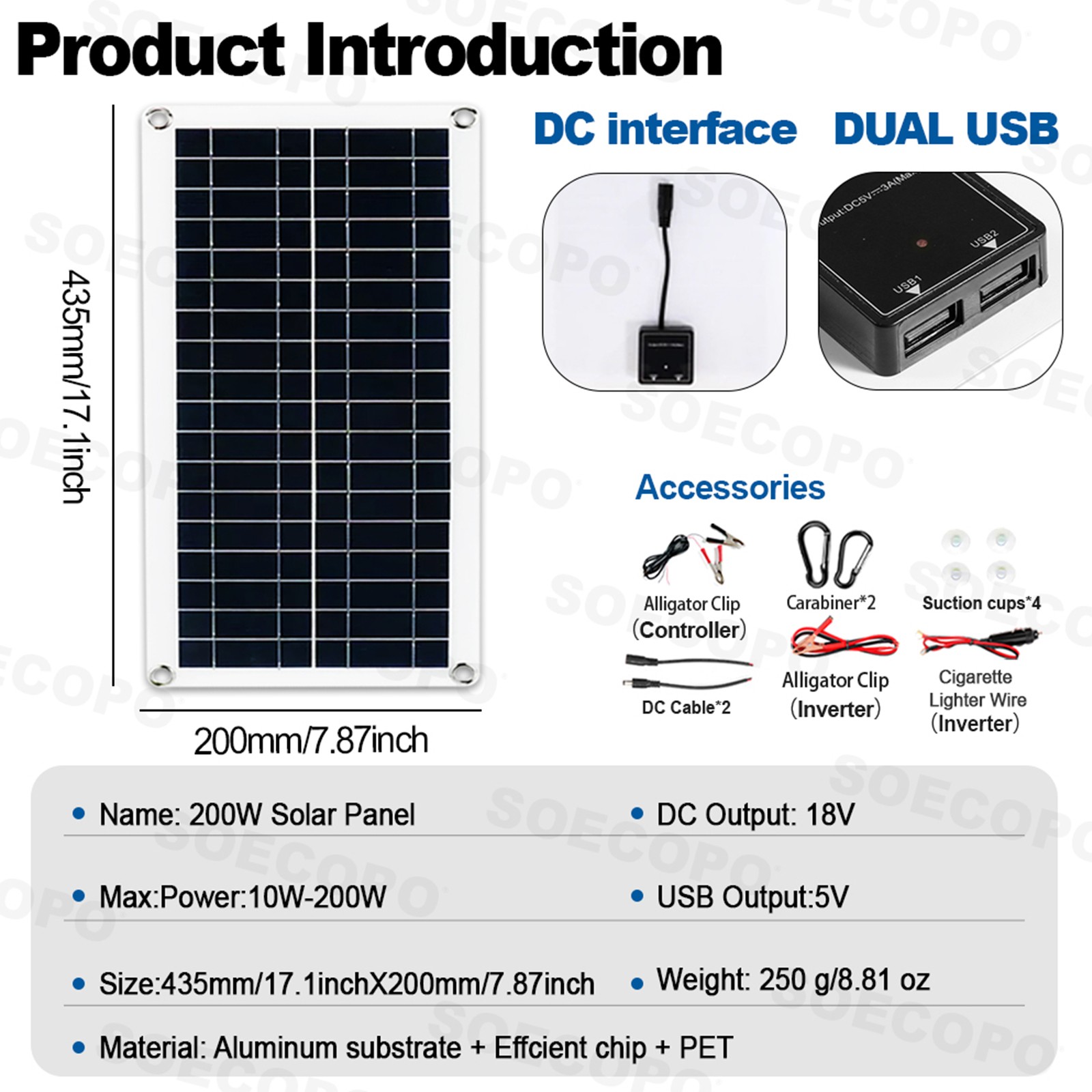 7000W Solar Energy Kit | Off-Grid Solution, 2pcs 200W Solar Panels, Controller