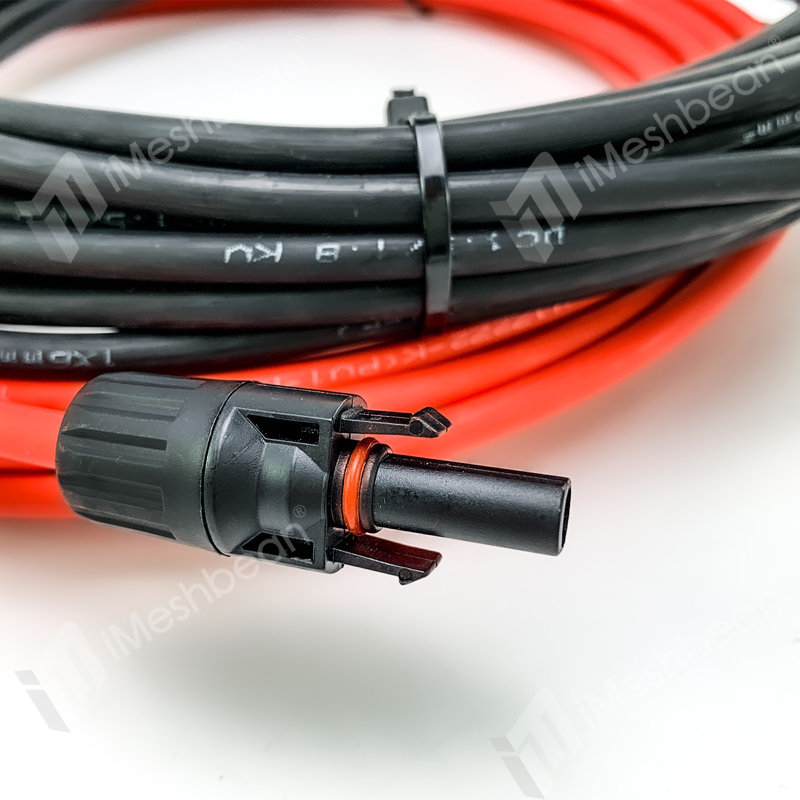 100 FT Solar Wire 10 AWG Solar Panel Extension Cable w/ Flexible Wire Connectors