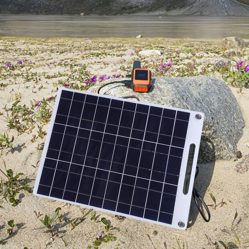 15W Flexible Solar Panel Complete Charge 2 USB Port Car Moblie Phone Charger