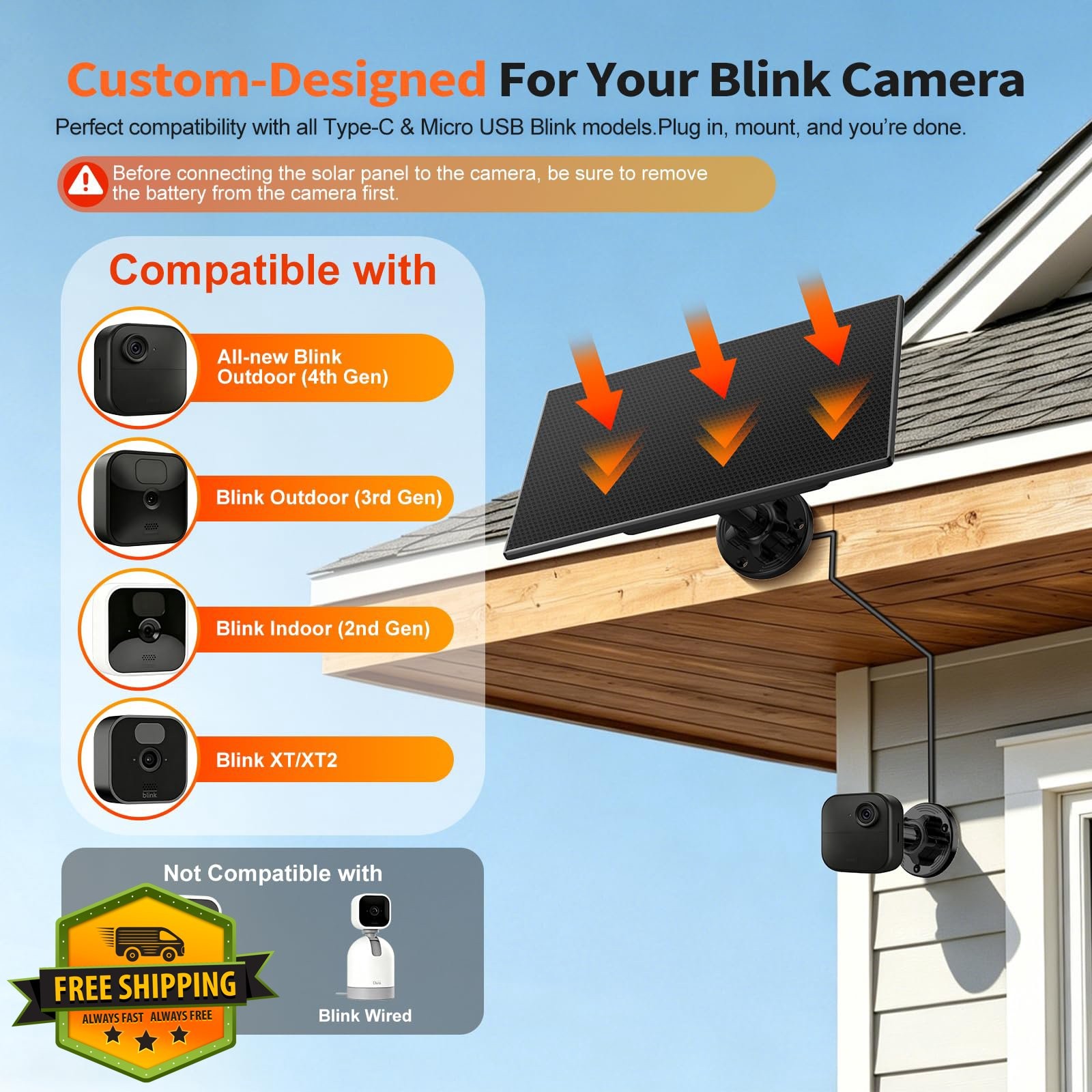 WECOOL Blink Solar Panel Black 1pk