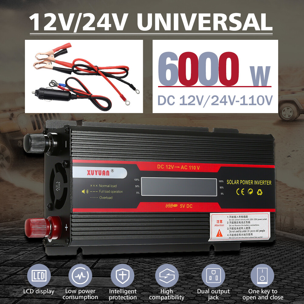 16000W Inverter Solar Panel Kit Solar Power Generator 100A Home 110V Grid System