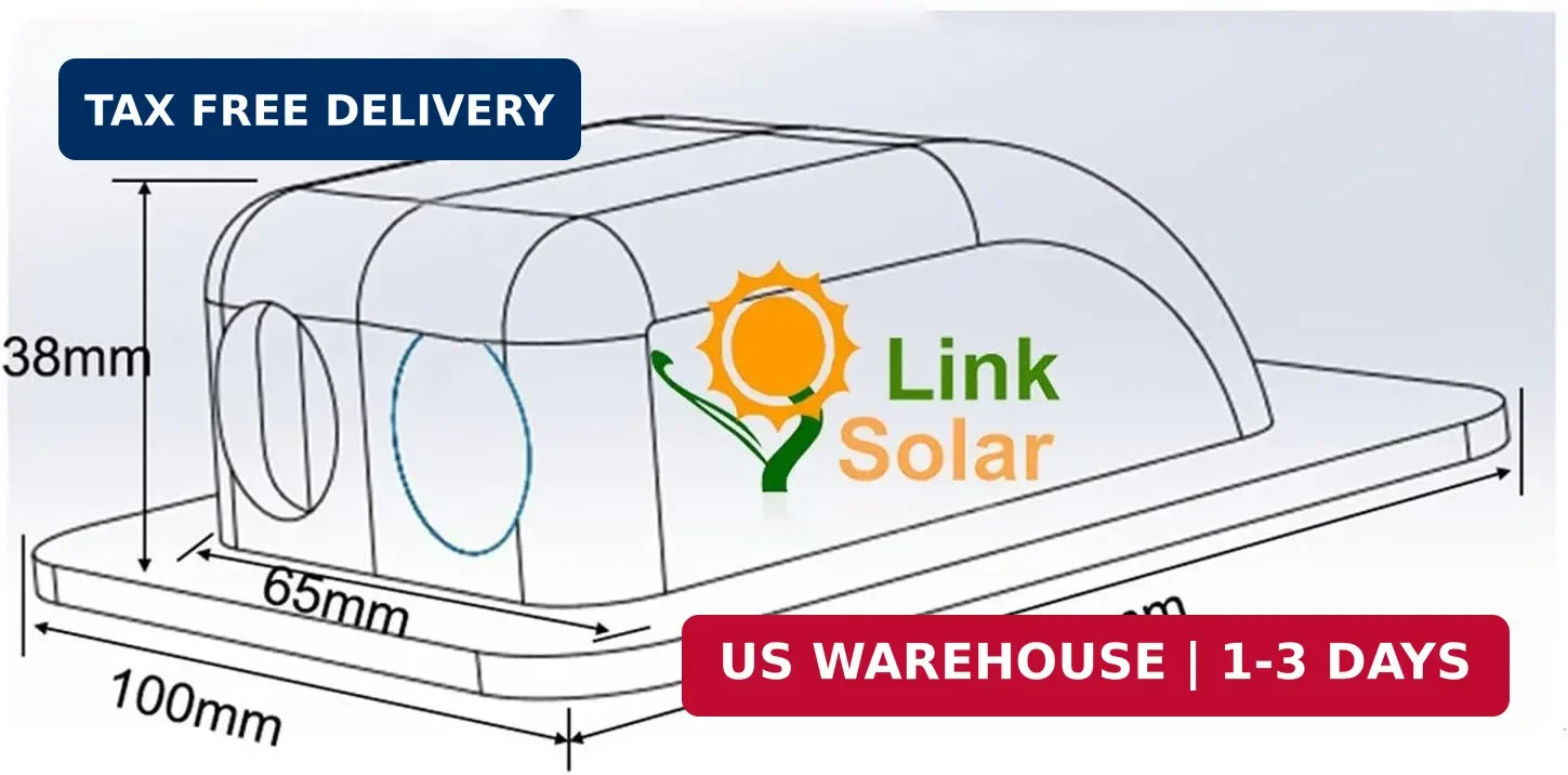 Waterproof ABS Double Cable Entry Gland for Solar Panels,Motorhomes,Caravans,Boa