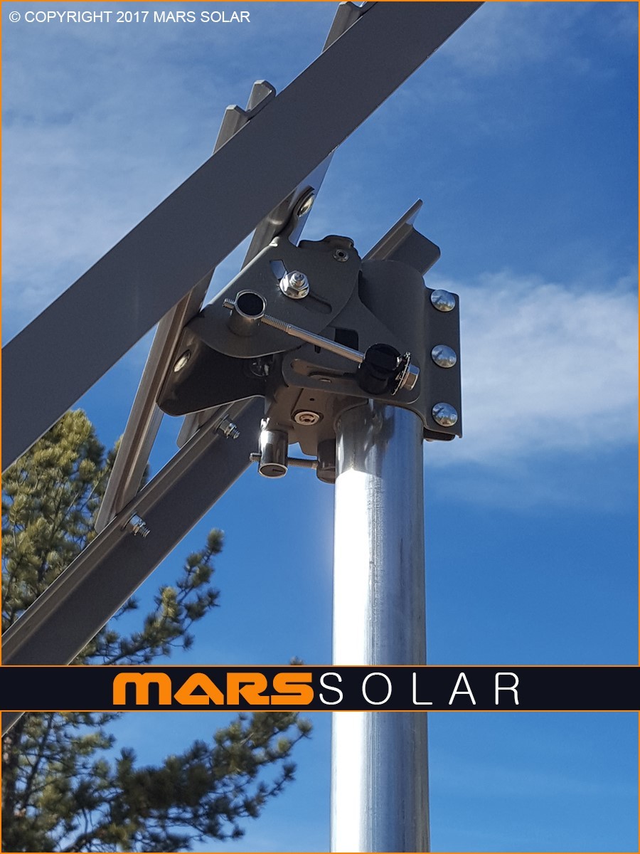 Mars Solar V2.0 Eagle Solar Panel Rack / 2″ (OD) Pole Mount Fits 40W – 700W