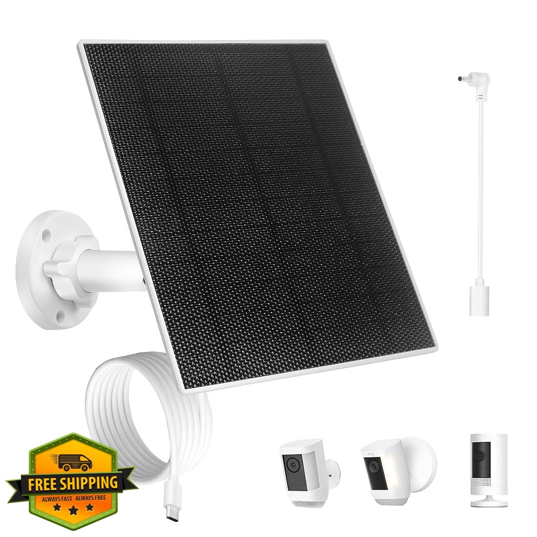 HNncheny 5W solar panel 1 pack for Ring camera