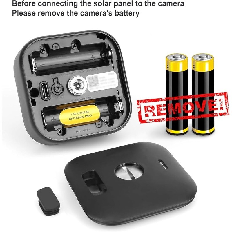 Solar Panel Charger Blink Outdoor Camera Waterproof Adjustable Mount 3 Pack New