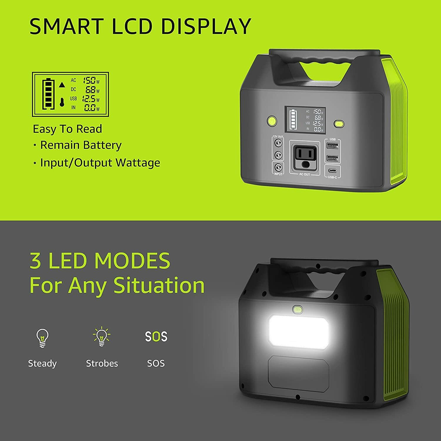 Seller Refurbished 155Wh 42000mAh Portable Power Station