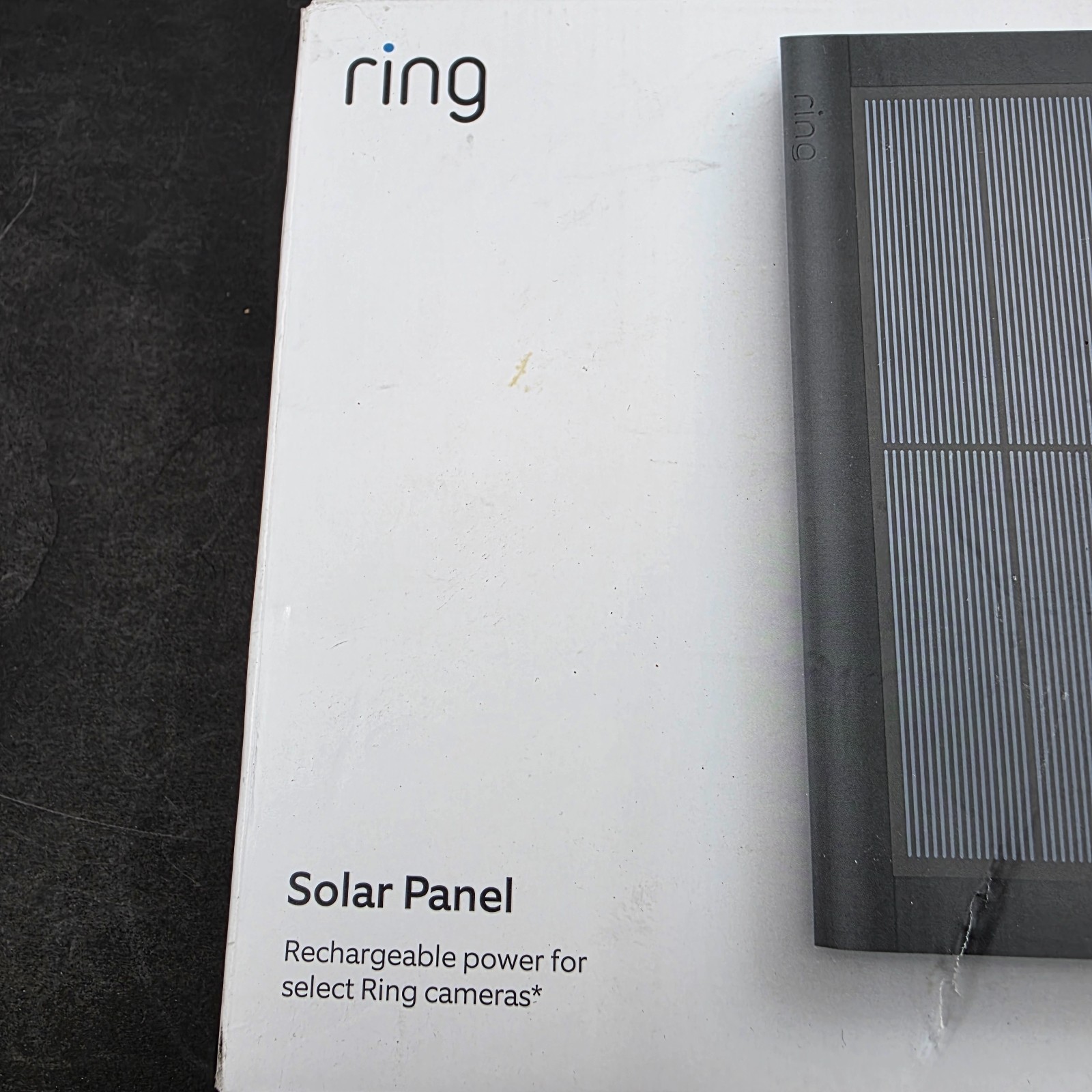 New Ring 4W 2nd Generation Solar Panel for Select Ring Security Cameras Black