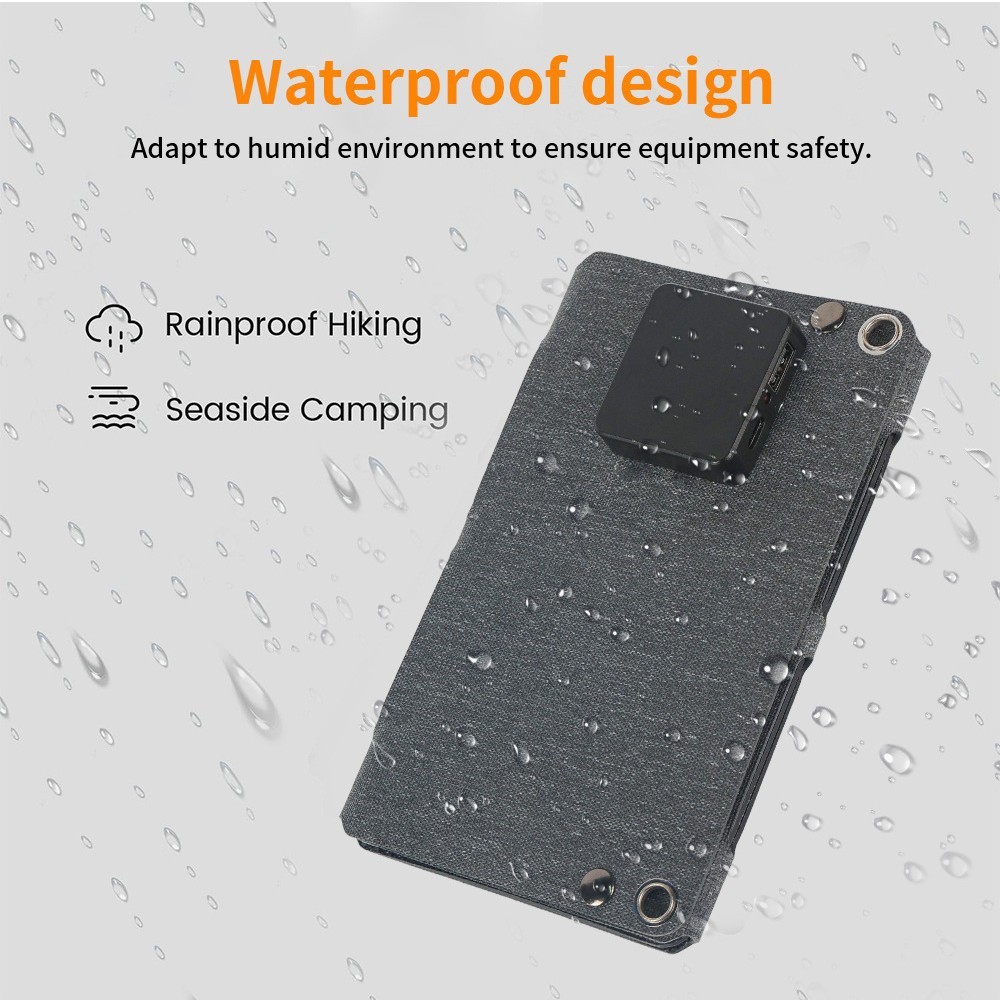 Portable Solar Panel 10W Foldable PV Power Bank Charger for Outdoor Camping Trip