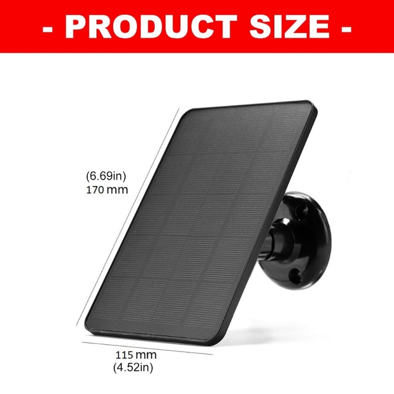 Green Solar Device Panel Providing Continuous Power to Cameras Doorbells