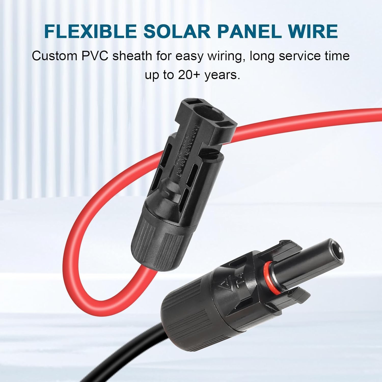 10 AWG Solar Extension Cable 30FT, Flexible Solar Panel Wire with Male to Female