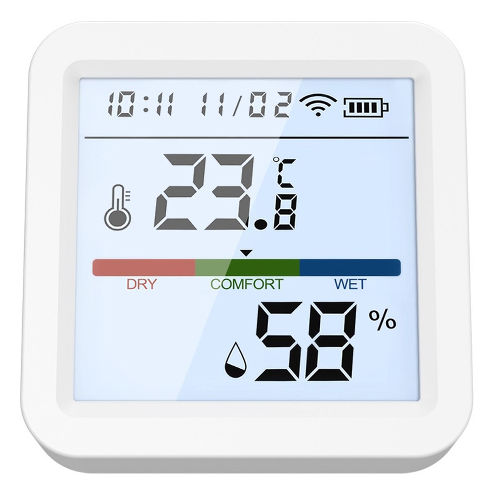 Indoor Climate Monitor with WiFi for Temperature and Humidity Tracking
