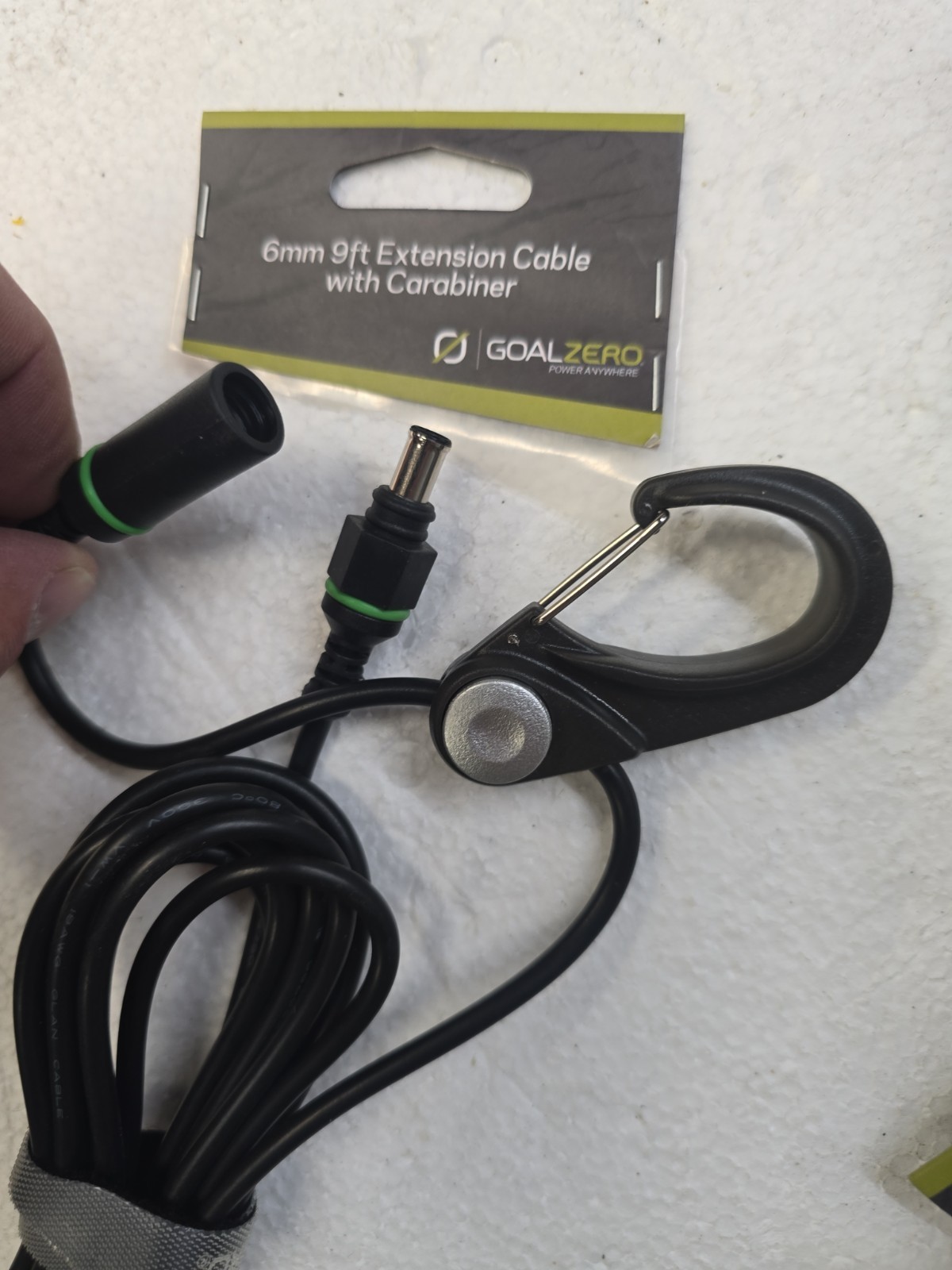Goal Zero 6mm Extension Cable 9ft With Carabiner