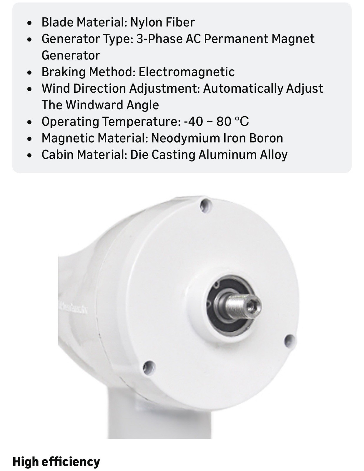 Pikasola Wind Turbine Power Generator 400W 24V – 3 Blade With Charge Controller