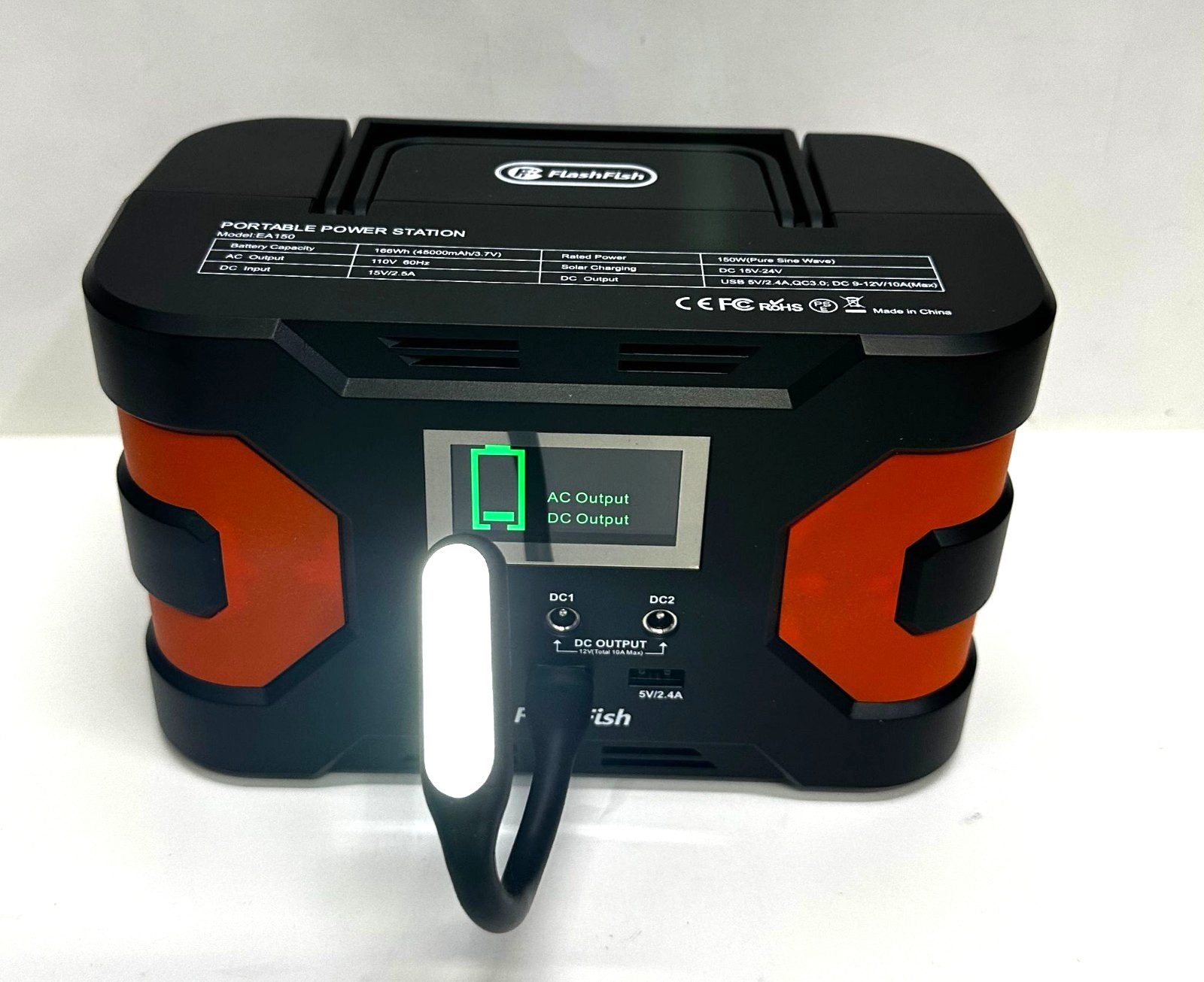 FF Flashfish 144.3Wh with Solar Panel 150W, Solar Generator