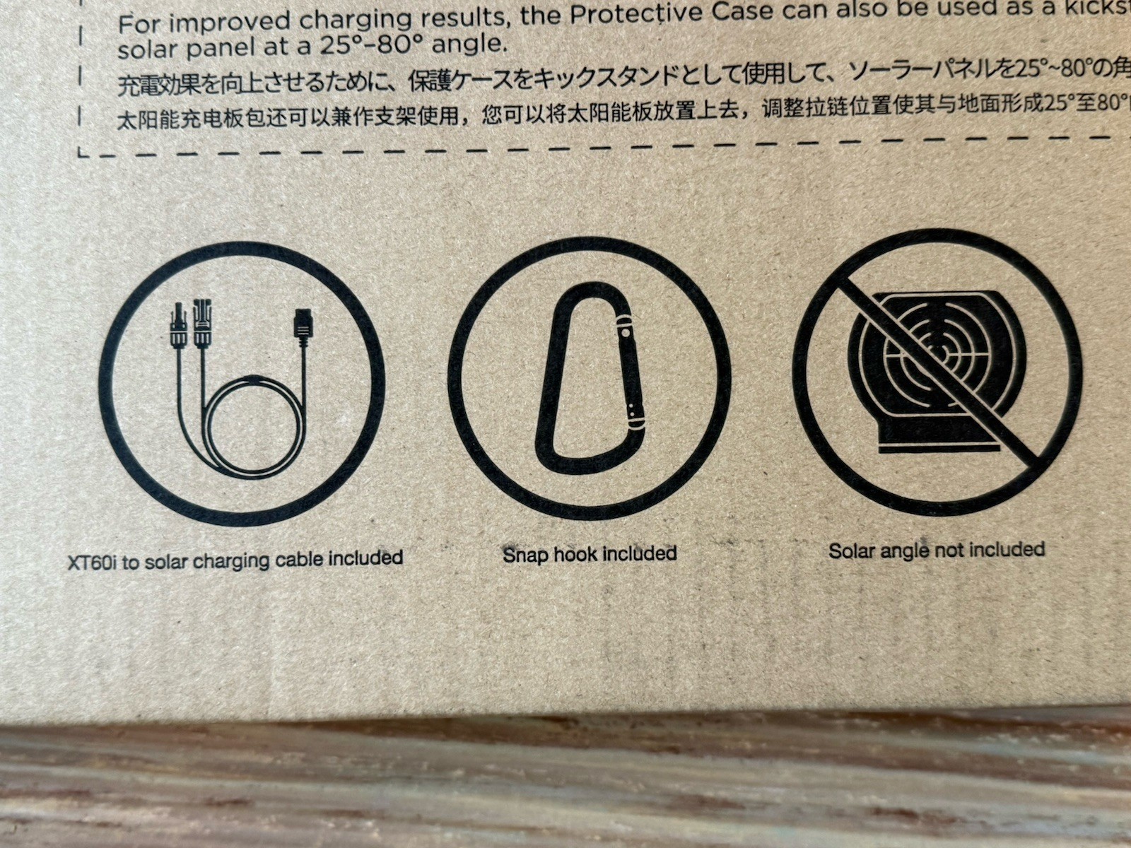 EcoFlow 110W Portable Solar Panel Kit IP68 Waterproof Foldable w/ Carry Case NIB