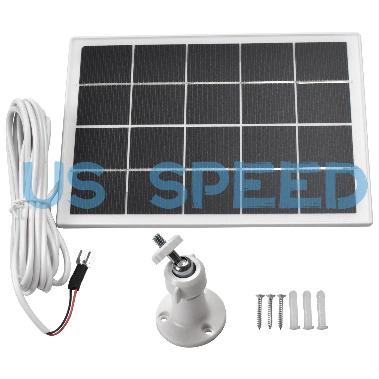 1 PACK 5V Solar Panel Waterproof Solar Charger fits Ring Video Doorbell 3W