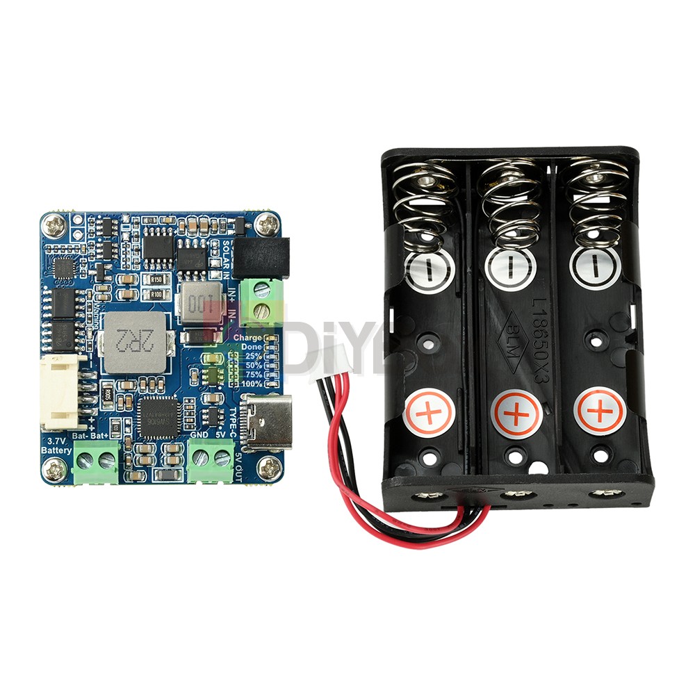 6-24V Solar Panel Power Management Module 5V 3A MPPT PD QC FCP SFCP Type-C