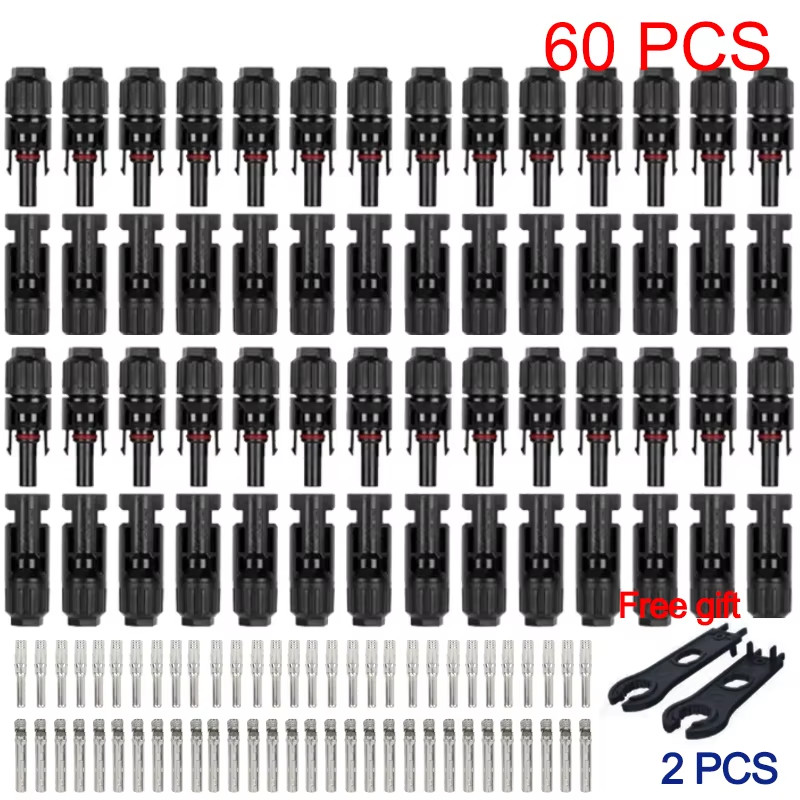 10/20/100Pcs Solar Connectors 1000V 30Asolar Panel Branch PV Connectors Photovol