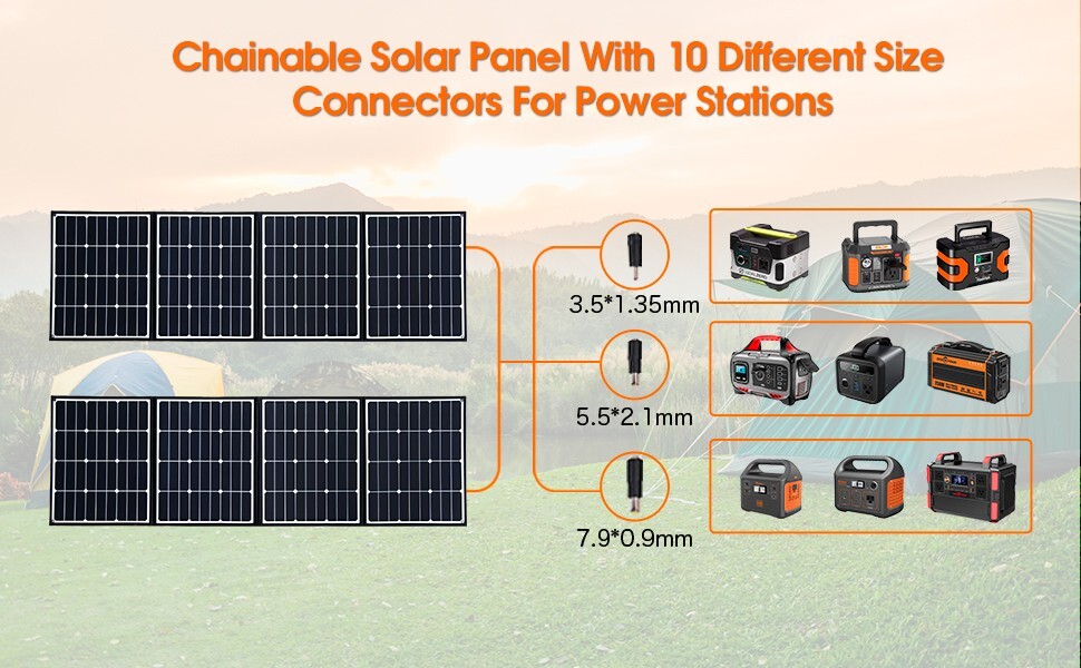 Aiper 160W Foldable Solar Panel With Voltmeter For Off Grid Camping SP160