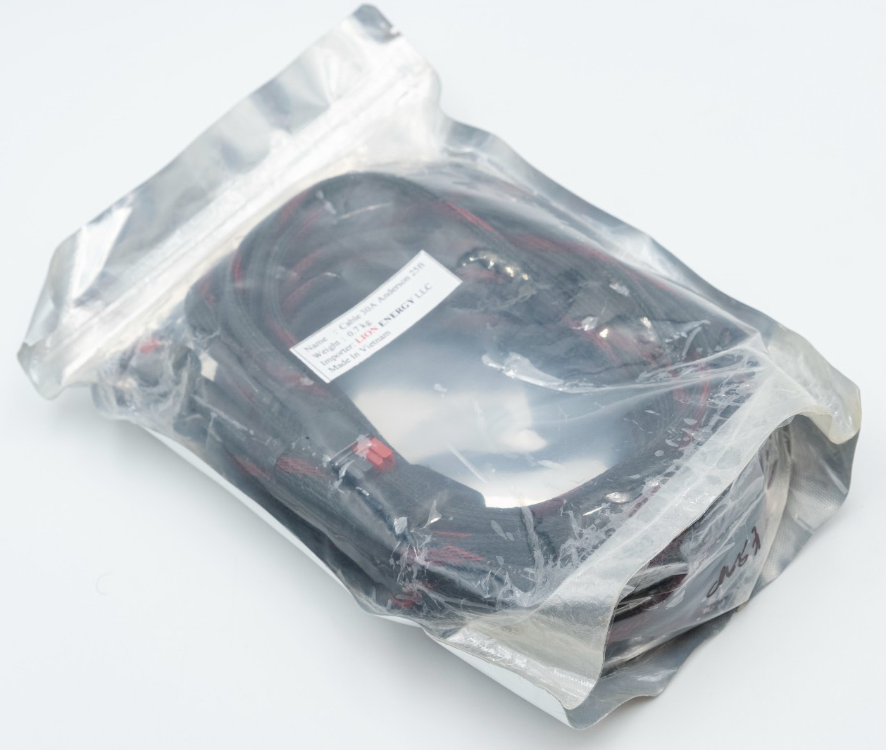 Lion Energy 25 ft Solar Power Connector Anderson Cable 30A Capacity – New
