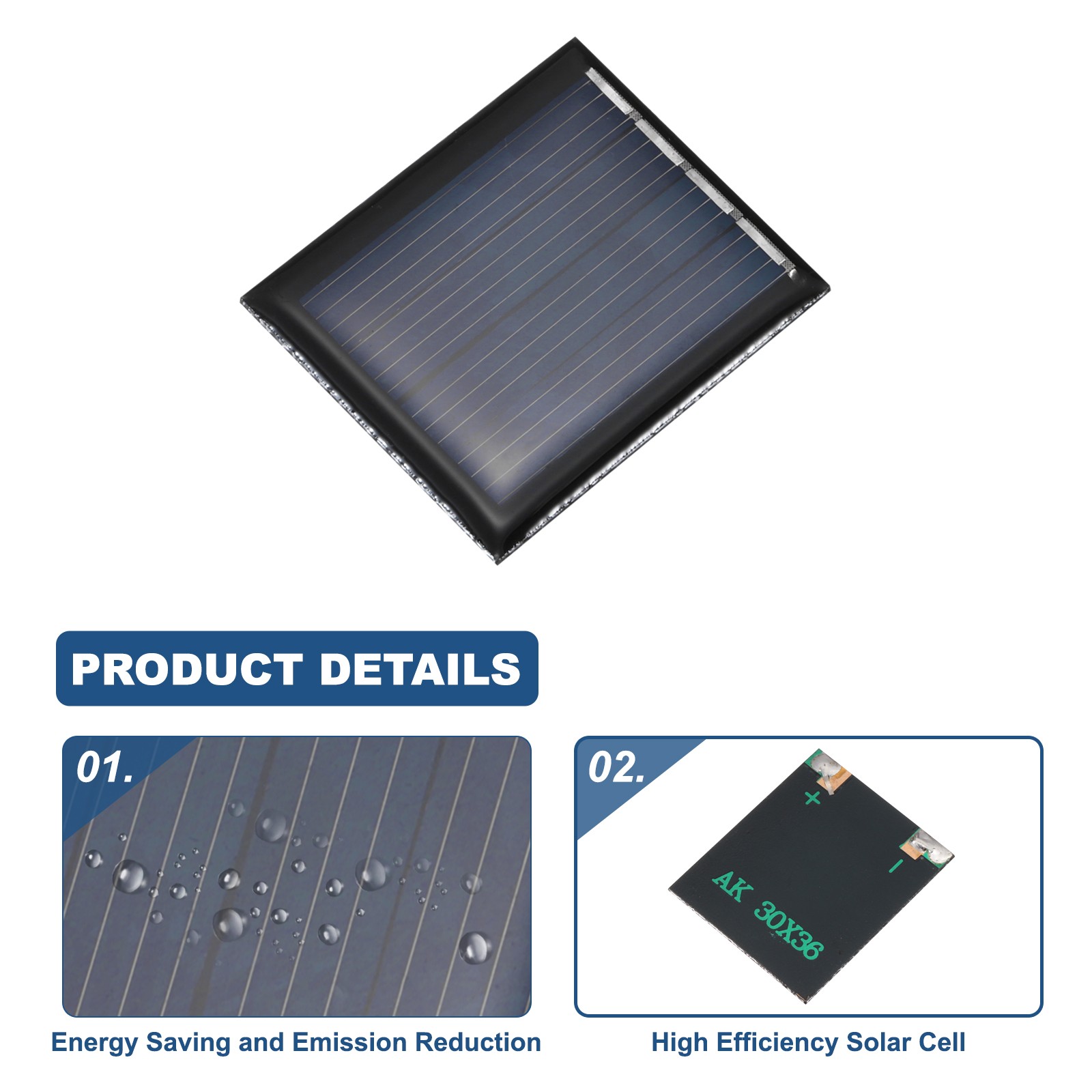 10PCS 2V 0.12W 0.06A Mini Solar Panels Small Solar Photovoltaic Cells Charge