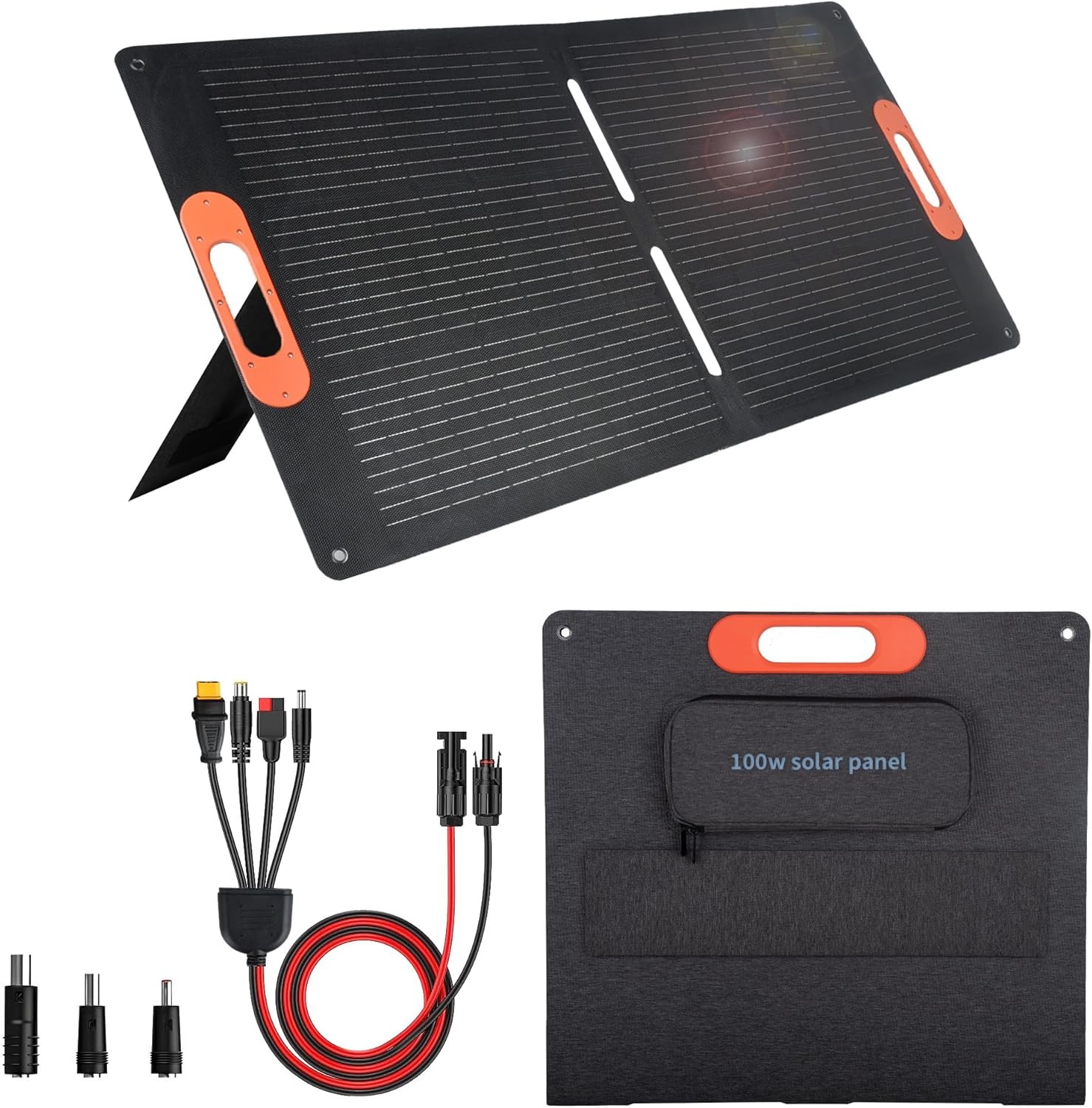 100W Foldable Solar Panel Generator Charger