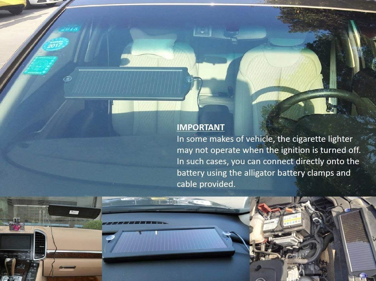 12V Solar Battery Trickle Charger Maintainer
