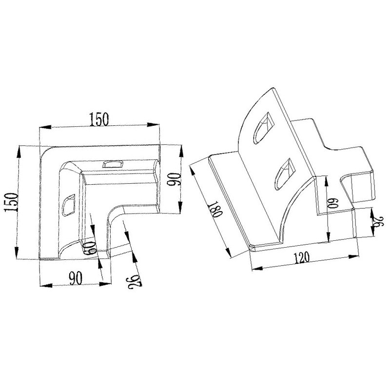 Solar Panel Corner Mounting Brackets Kit 7PCS Caravan Boat RV Vehicle Roof Mount