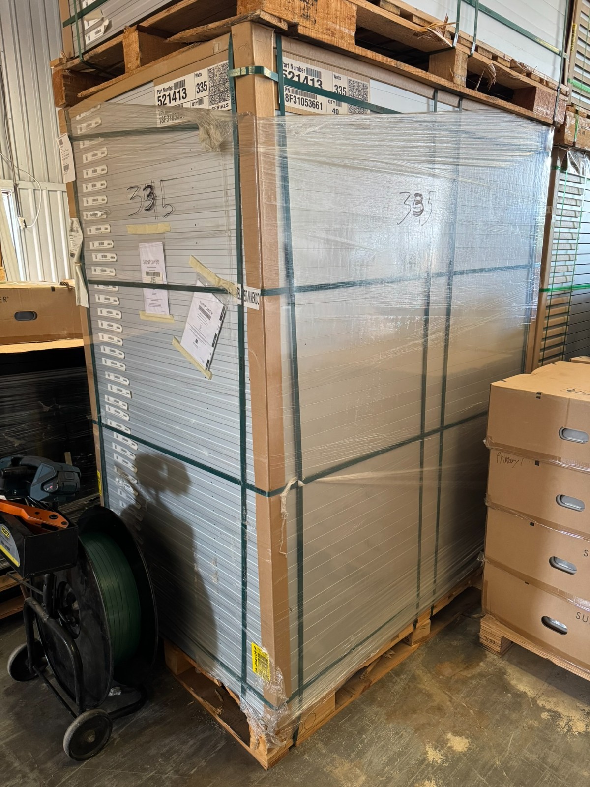 20pc Pallet SPR-X21-335-COM Sunpower 335 Watt Maxeon Gen III Cells