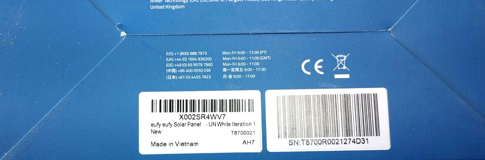 eufy Security Certified eufyCam Solar Panel, Compatible with eufyCam, Continuous