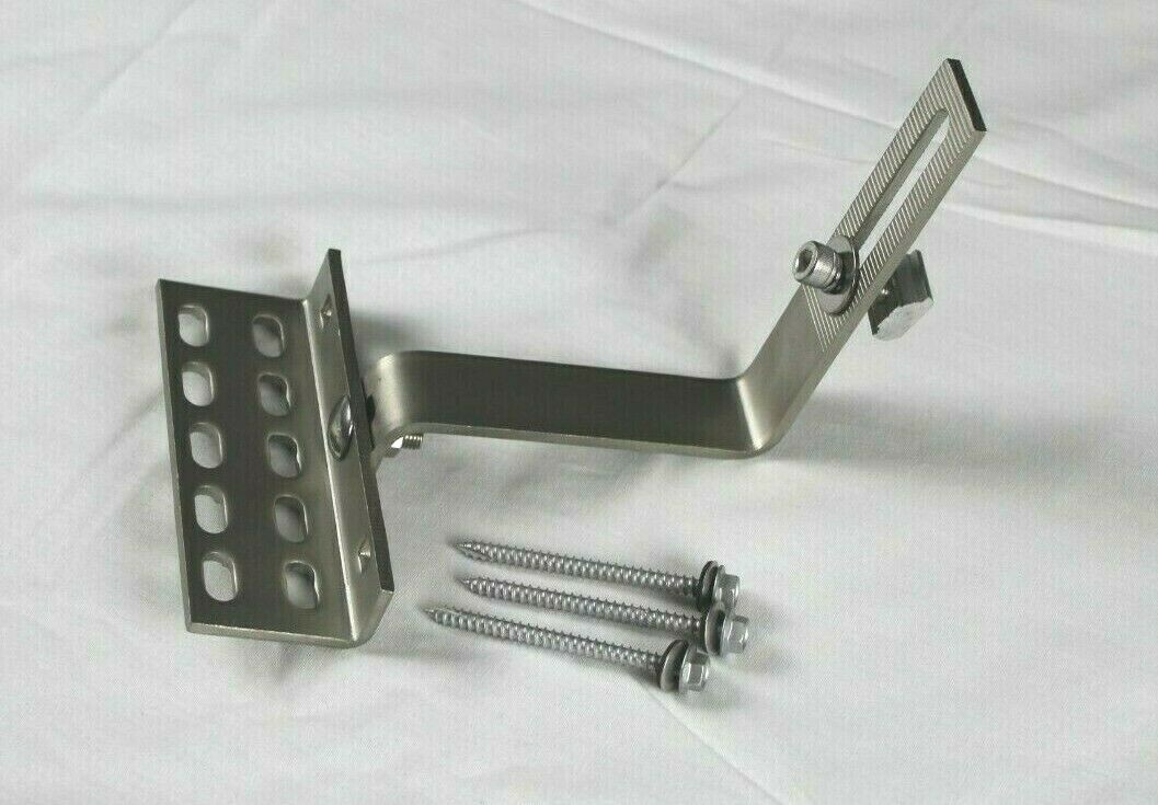 Solar Mounting Tile Roof Hook work with Flat, S, and W shaped tile roofs