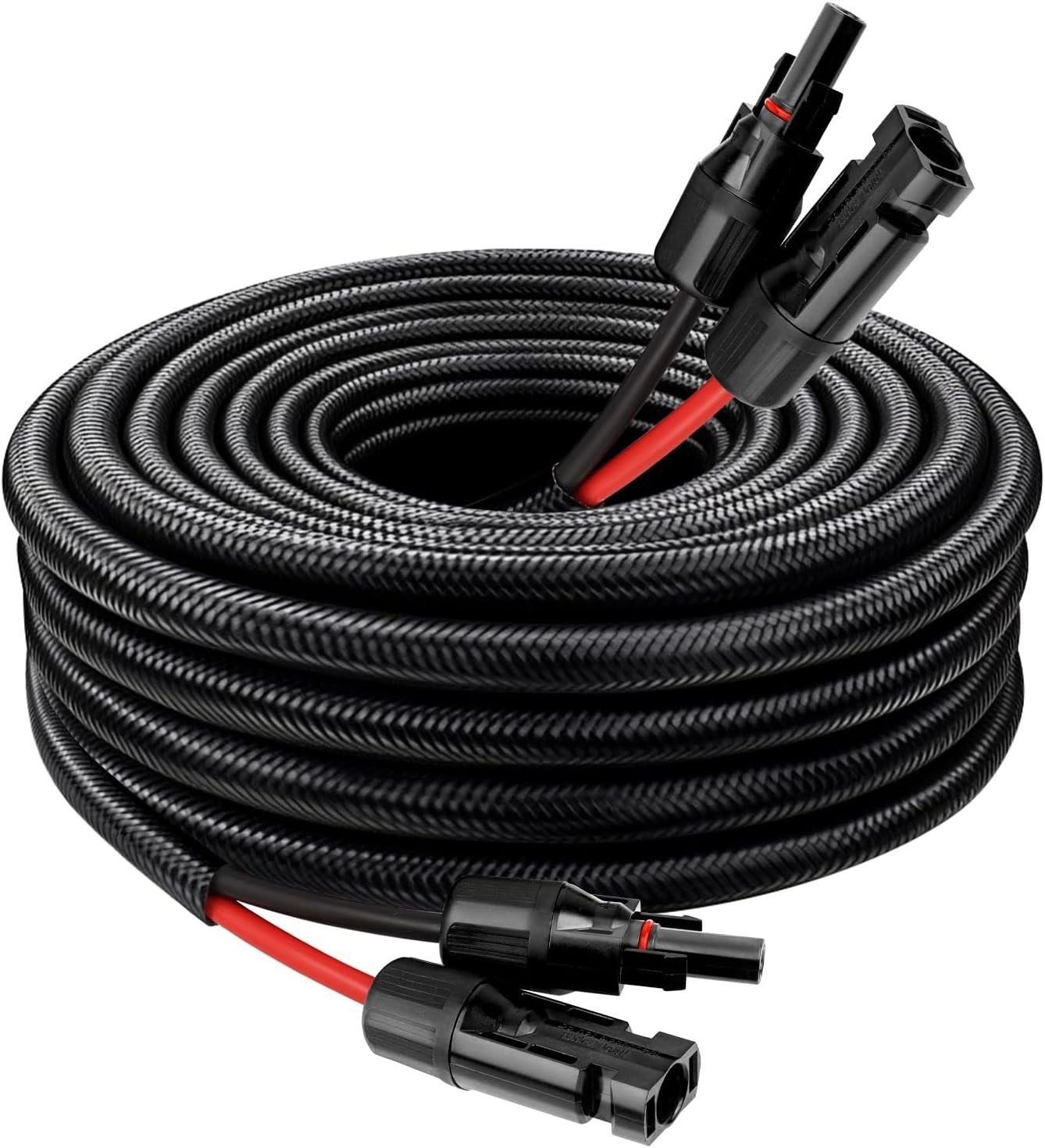 Solar Panel Extension Cable – 10AWG 15FT Solar Wire with Waterproof Female & Mal