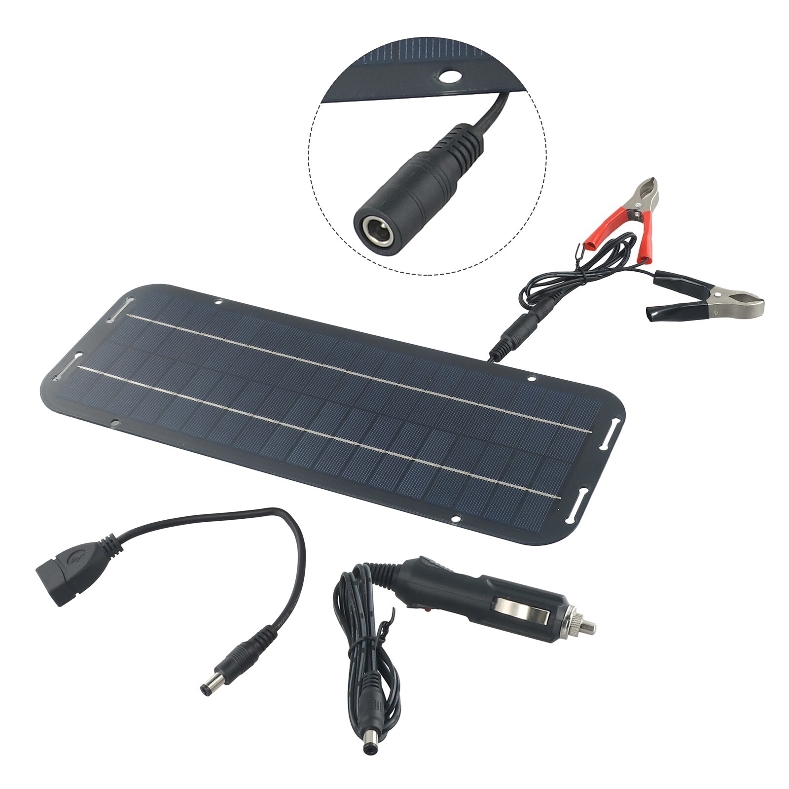 60W Solar Panel 12V olt Trickle Battery Charger For Caravan Car Van Boat Kit