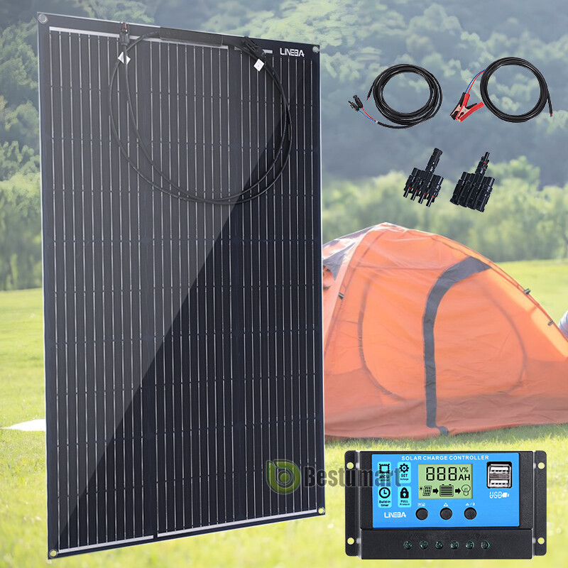 Complete Solar Panel Kit with 5000W Inverter & Controller Home 110V Grid System