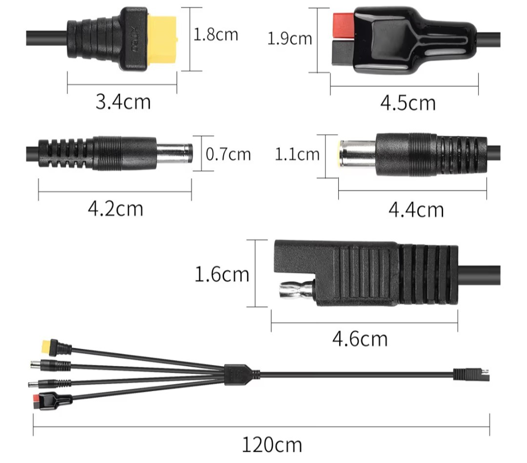 4 In 1 Solar Extension Cable Wide Application By Yacsejao