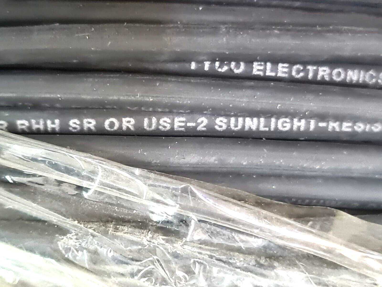 Solar Cable 12 AWG 600V BLK 500 Photovoltaic Solar Panel Cable 1986165-2