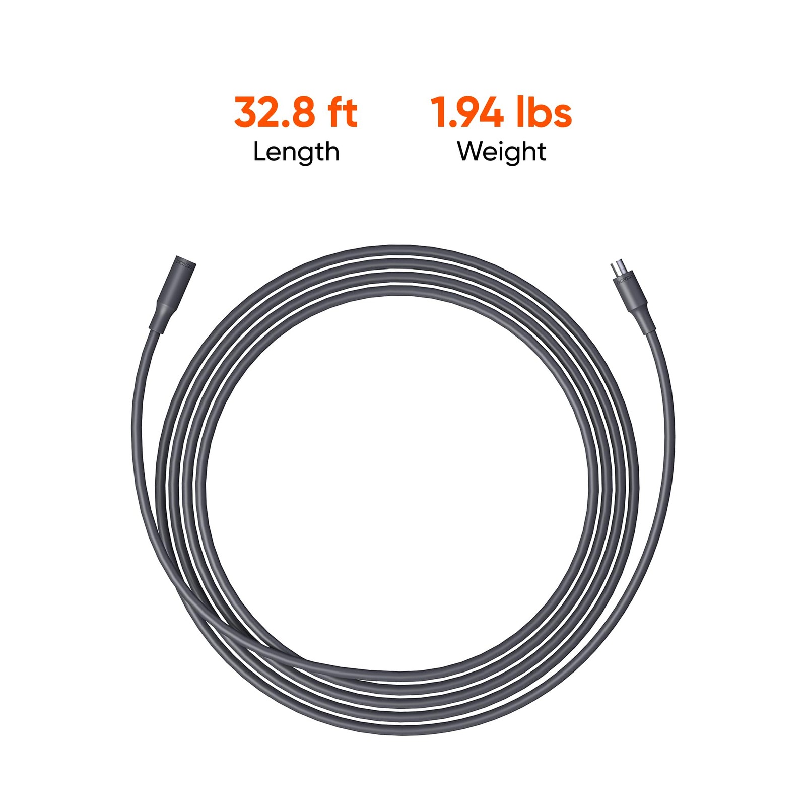 Jackery DC Extension Cable for Solar Panel 16.4 16.4-feet power cable, Black