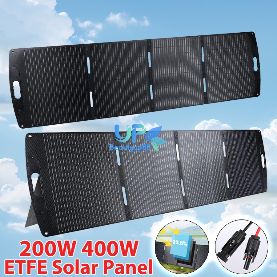 400W 200W 100W Foldable Solar Panel Mono Home RV Rooftop Camping Power Off-Grid