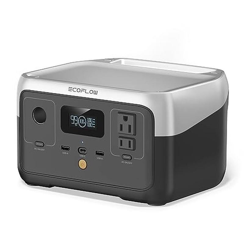 Portable Power Station 256Wh 1Hr Fast Charge 600W AC Outlets Solar Generator New