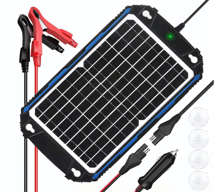 12W 12V Waterproof Solar Battery Charger with MPPT Controller
