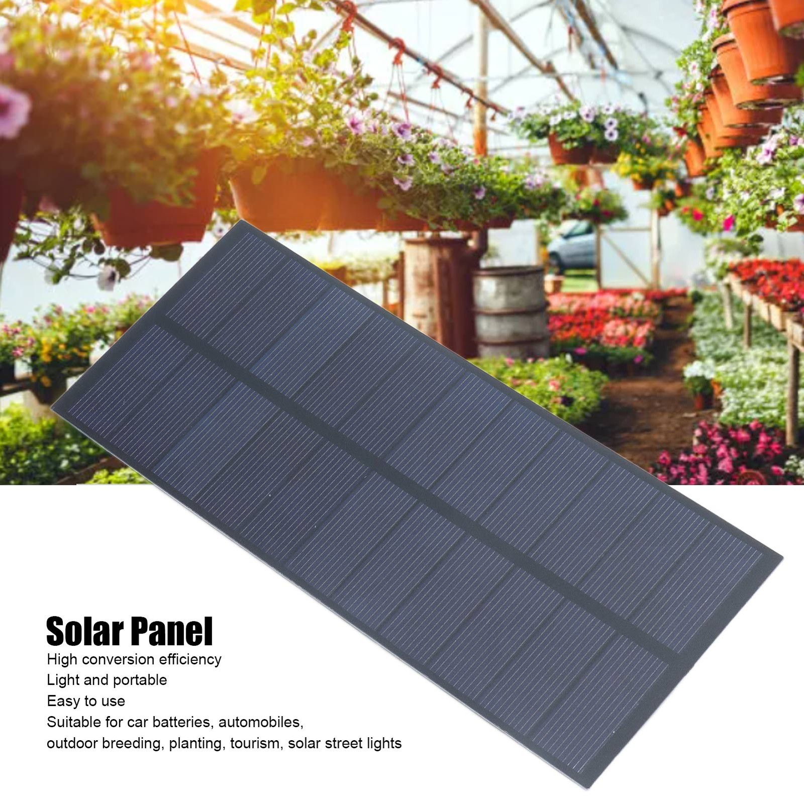 2.5W Solar Panel 188×78.5mm Solar Charging Board 3.7V‑5V Battery Charger High