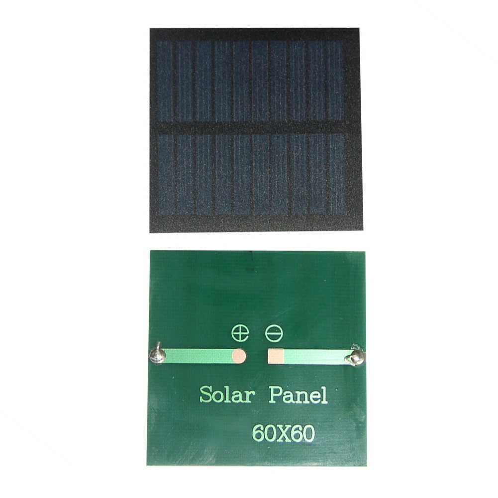 0.45W 5V Polycrystalline Solar Panel 60x60mm PET Laminated for Small Projects