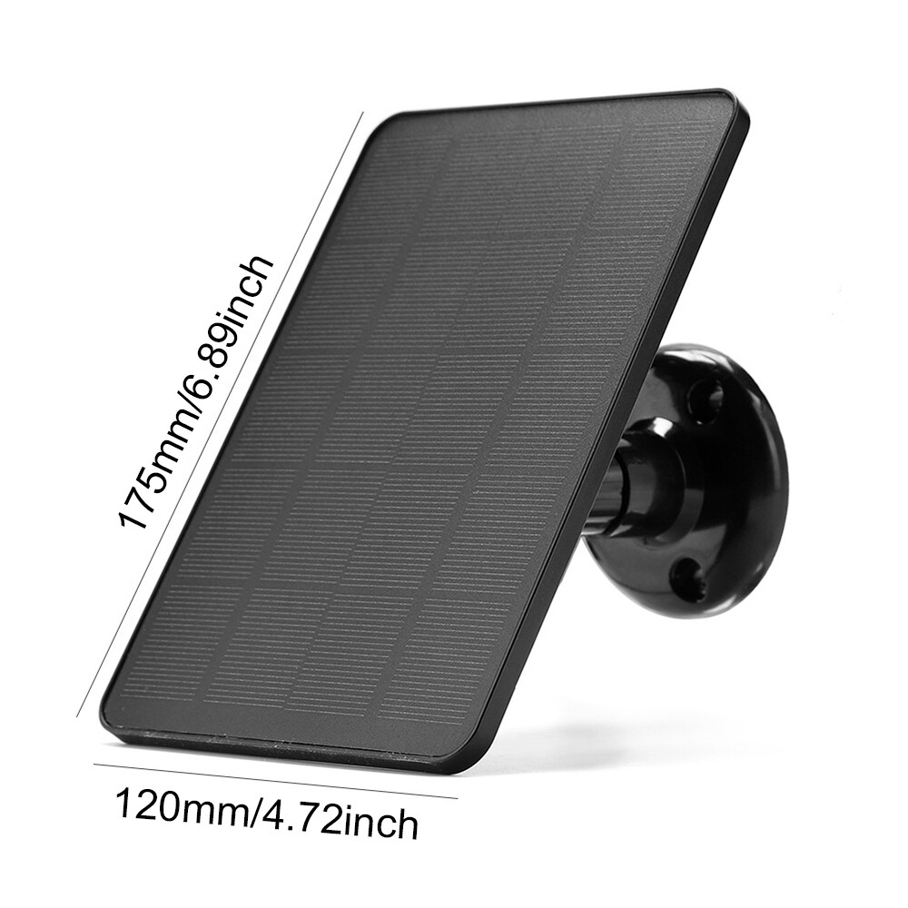 4W Solar Panel Charger for Ring,Eufycam,Wyze,Reolink Rechargeable Battery Cam